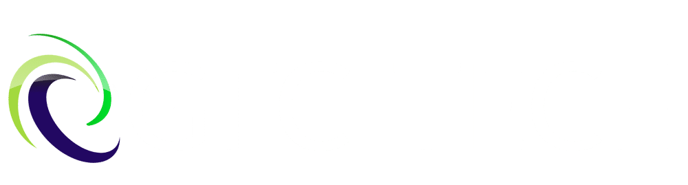 Logo for GFC TECH with modern, swirling circular design in green, navy, and light green to the left of the bold white text on a transparent background. Logo for GFC TECH with modern, swirling circular design in green, navy, and light green to the left of the bold white text on a transparent background.
