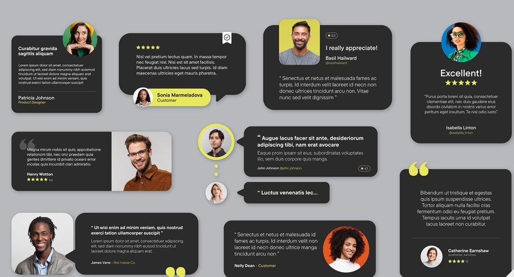 Testimonials and Reviews Boosting Trust